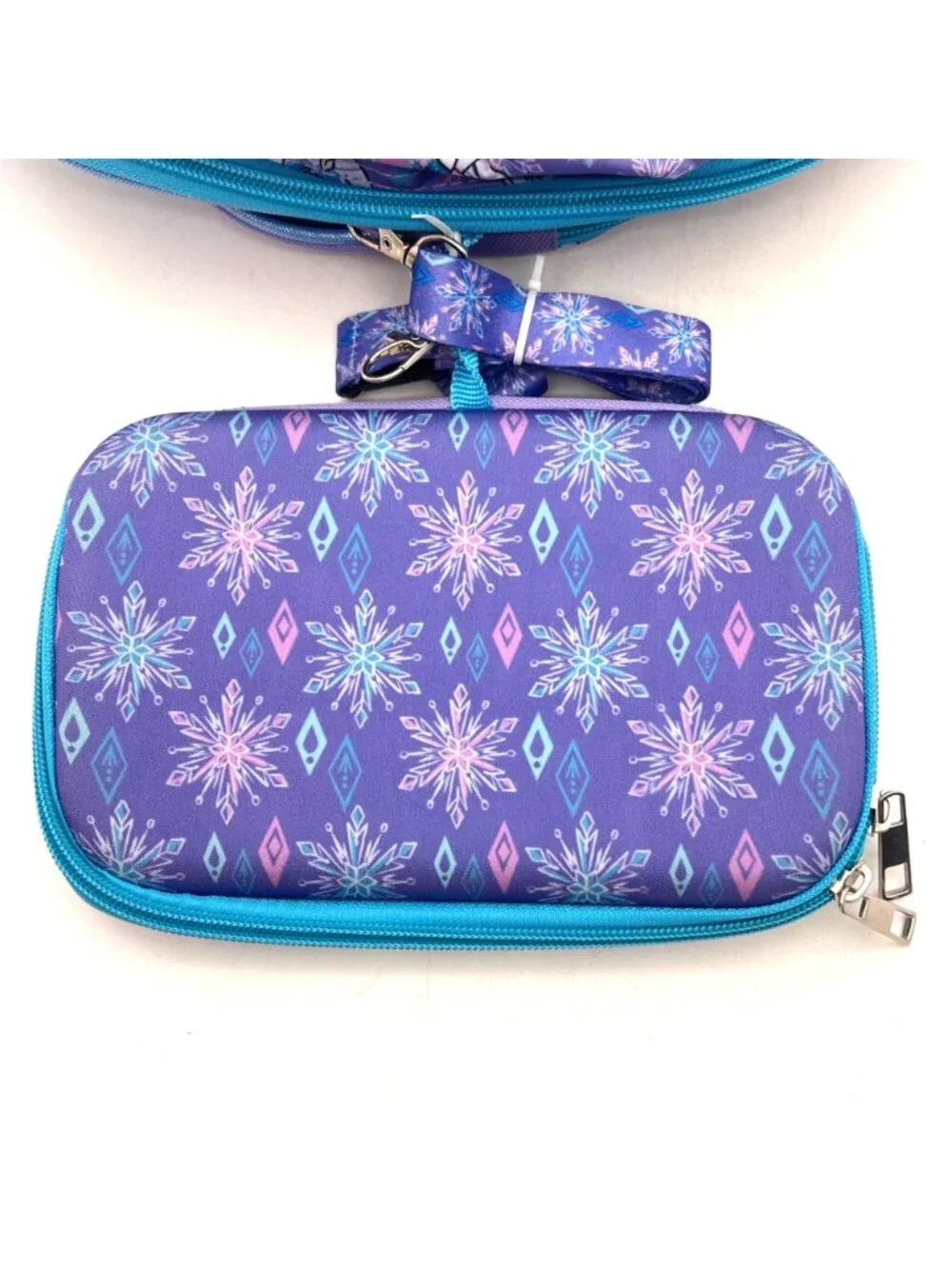 Disney Frozen 4-Piece Backpack Set with Gadget Case Lunch Bag & Lanyard 17” New